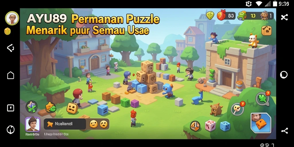 Tangkapan layar gameplay AYU89 yang menampilkan berbagai puzzle menarik.