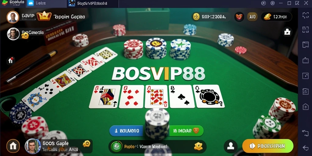 Tampilan gameplay Gaple yang seru dan interaktif.