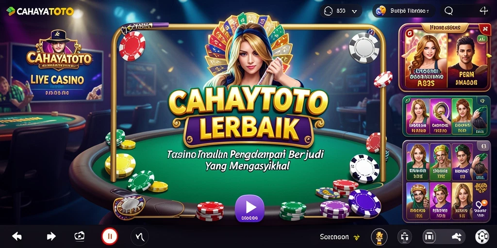 Tampilan gameplay CAHAYATOTO dengan dealer langsung dan interaksi pemain.