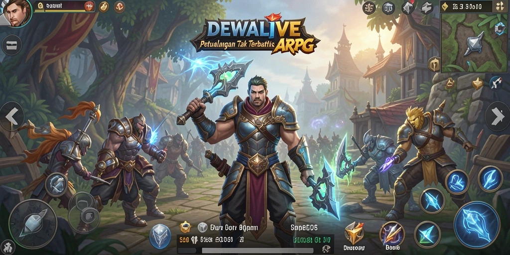 Gameplay mendebarkan DEWALIVE dengan aksi petualangan seru.