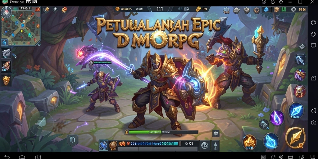 Tampilan screenshot FB168 menampilkan aksi seru dalam gameplay MMORPG.