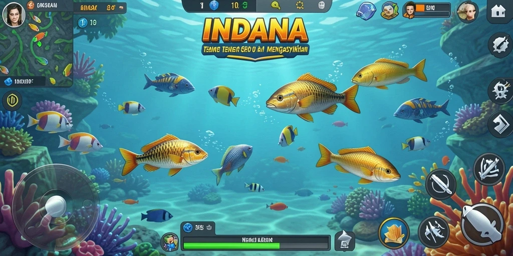 Tampilan menangkap ikan yang seru dan mendebarkan di INDAAA.