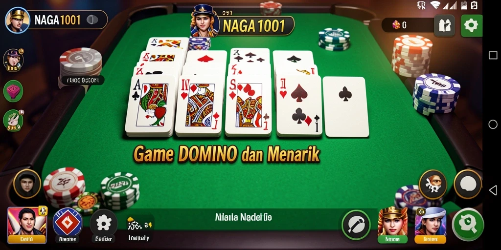 Screenshoot gameplay NAGA1001 menunjukkan momen seru bermain domino.