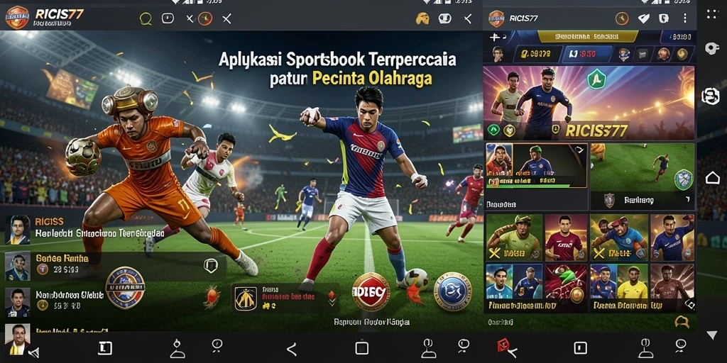 Tampilan screenshot RICIS77 menampilkan fitur sportsbook yang menarik.