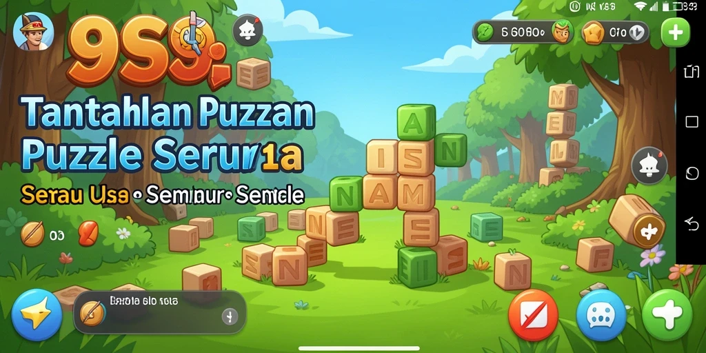 Tangkapan layar gameplay S9S9 yang menampilkan tantangan teka-teki yang menarik.
