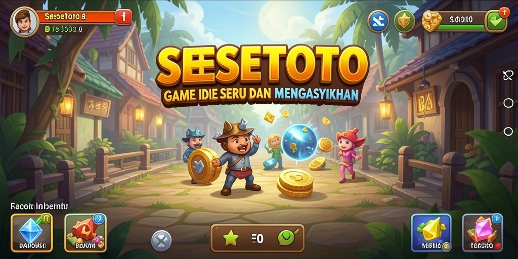 Tampilan gameplay SESETOTO yang menarik dan penuh warna.