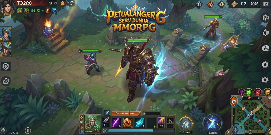 Tampilan gameplay TO288 dengan pertempuran mendebarkan di dunia MMORPG.
